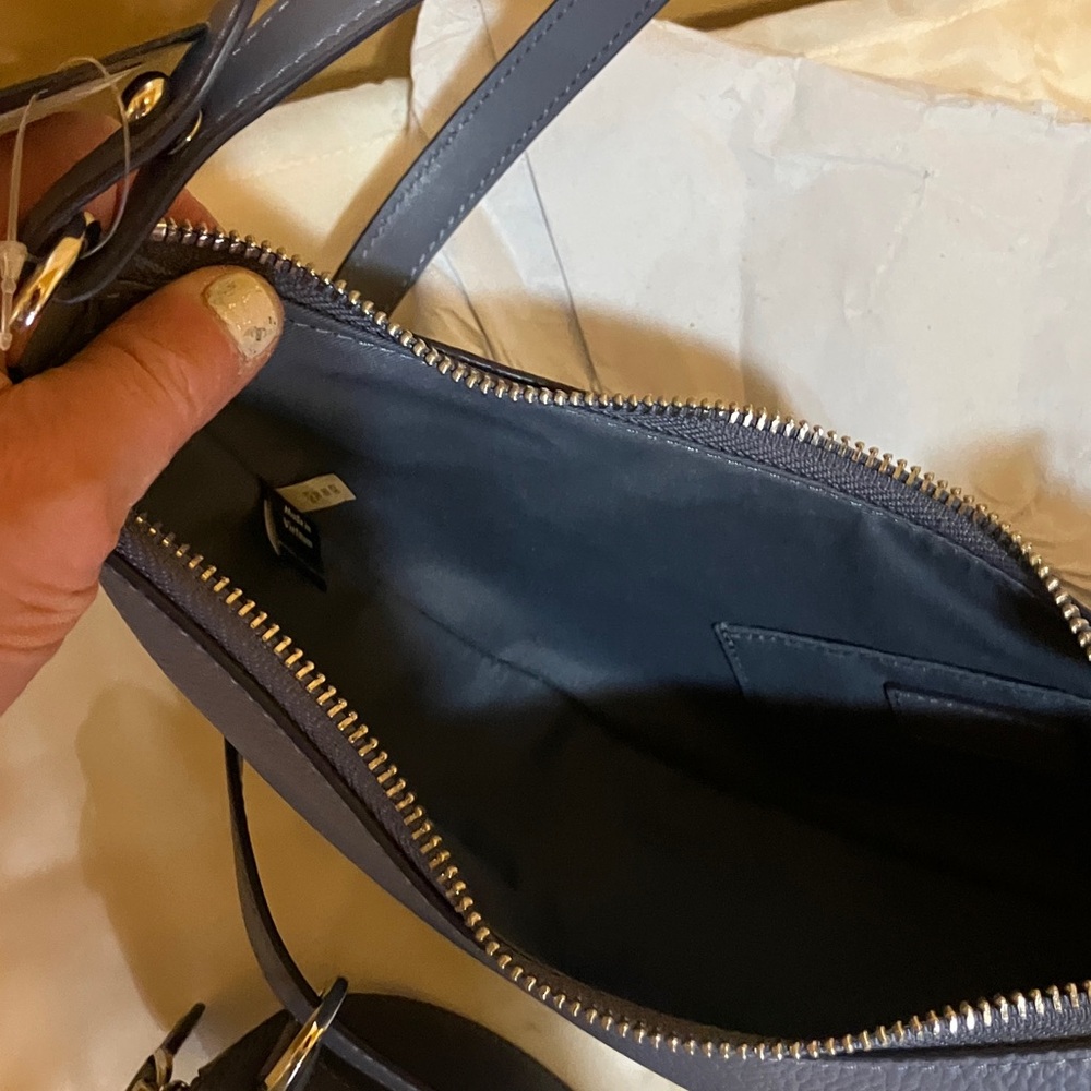 Kate Spade Duo MD Pebble Leather Shldr bag Cunder GRE - Picture 7 of 11